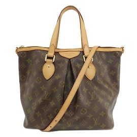 Louis Vuitton Palermo PM Monogram Tote Bag Braun