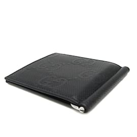 Gucci-Gucci GG Embossed Bi-fold Wallet 676656-Black