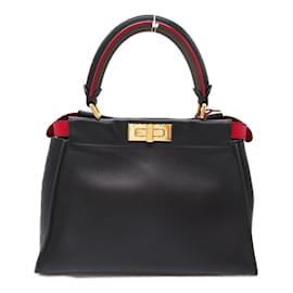 Fendi-Sac à bandoulière Fendi Peekaboo Defender-Noir