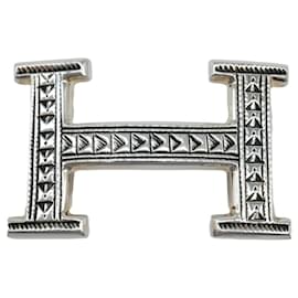 Hermès-Hermes Constance Touareg Silver Belt Buckle-Other