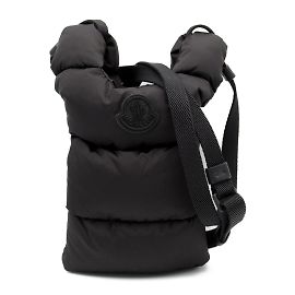 Borsa a spalla in poliamide nera Moncler Nero