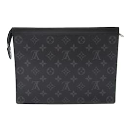 Louis Vuitton-Louis Vuitton Pochette Voyage MM Clutch Bag-Black