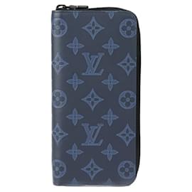 Louis Vuitton-Louis Vuitton Monogram Shadow Long Wallet-Black,Blue