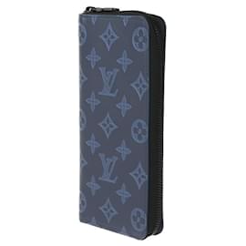 Louis Vuitton-Louis Vuitton Monogram Shadow Long Wallet-Black,Blue