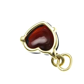 Pomellato-Pomellato Glyph Herz Granat Charm Halskette-Golden