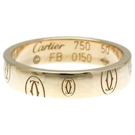 Cartier-Cartier Happy Birthday Pink Gold Band Ring-Golden