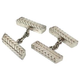 Hermès Gemelli in argento e ottone Hermes per uomini Argento
