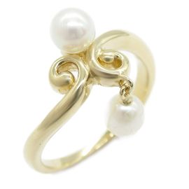 TASAKI Swing Perlenring aus Gelbgold Weiß