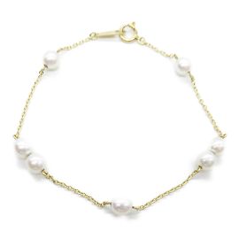 Pulseira de pérolas TASAKI em ouro rosa Branco