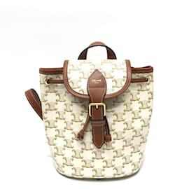 Céline Celine Triomphe Rucksack Weiß