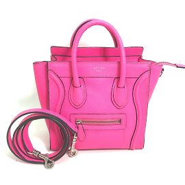 Céline Celine Pink Leather Handbag Pink