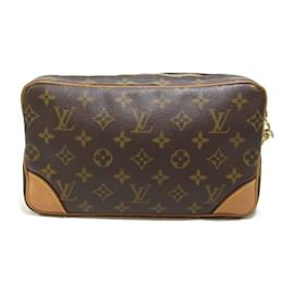 Louis Vuitton-Louis Vuitton Marly Dragonne Clutch Bag-Brown