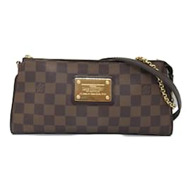 Louis Vuitton-Louis Vuitton Eva Brown Ebene Damier Handbag-Brown