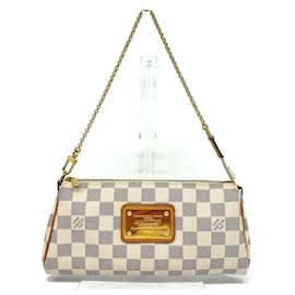 Louis Vuitton-Louis Vuitton Damier Azur Eva Pouch Shoulder Bag-White