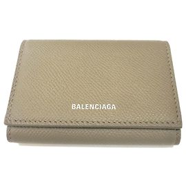 Balenciaga Brown Leather Card Case Brown