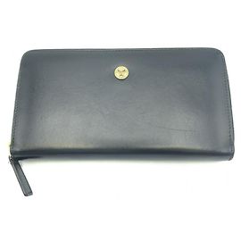 Versace Black Long Wallet Black