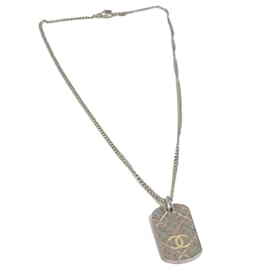 Chanel-Collier en argent Chanel CC Mark 05P-Argenté