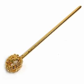 Chanel-Chanel Vintage Gold Hairpin-Golden