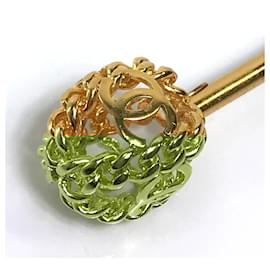 Chanel-Chanel Vintage Gold Hairpin-Golden
