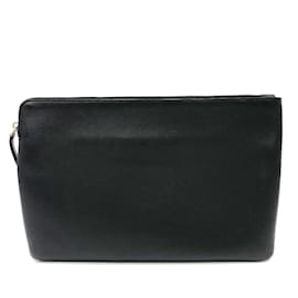 Balenciaga-Clutch de couro preto Balenciaga-Preto