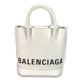 Bolsa de ombro de couro branco Balenciaga Branco