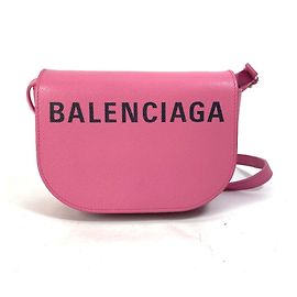 Bolsa de ombro de couro rosa Balenciaga 550639 Rosa