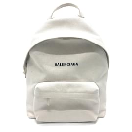 Balenciaga-Mochila com logo Balenciaga 552374-Branco