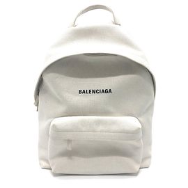 Balenciaga 552374 Logo Backpack White