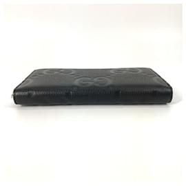Gucci-Gucci Jumbo GG Zip Around Long Wallet-Black