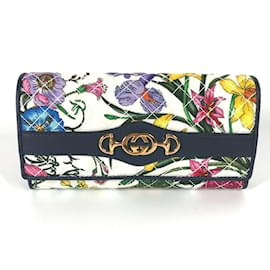 Gucci-Portefeuille long bifold Gucci Flora Floral GG-Autre