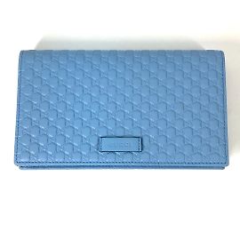 Sac à épaule Gucci Micro Guccissima bleu Bleu