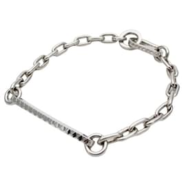 Louis Vuitton-Louis Vuitton Silver Charm Bracelet for Men-Silvery