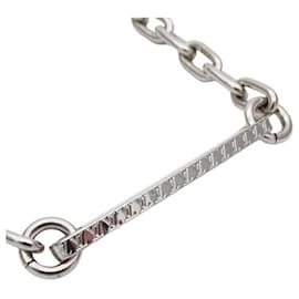 Louis Vuitton-Louis Vuitton Silver Charm Bracelet for Men-Silvery