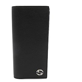 Gucci-Gucci Interlocking G Long Wallet-Black