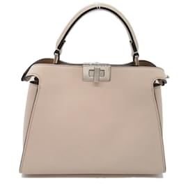 Fendi-Bolso de Hombro Fendi Peekaboo Icon Essential-Blanco