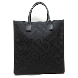 Burberry-Burberry 2-Way Tote Bag in Black Nylon-Black