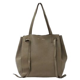 Céline Celine Damen Leder Tote Bag Grau