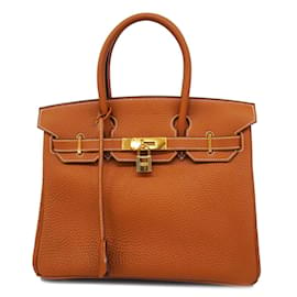 Hermès-Bolso Hermès Birkin 30 en cuero Togo dorado-Dorado