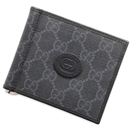 Gucci-Gucci Bi-fold Wallet in Black-Black