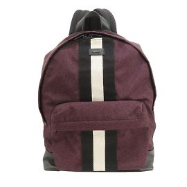 Mochila Bally Stripe Negro Púrpura