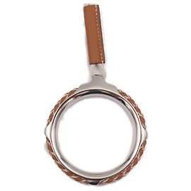 Hermès Collar Tresse HERMES Kyoto Castaño Blanco