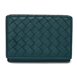 Bottega Veneta-Bottega Veneta Tiny Wallet in Deep Blue-Dark blue