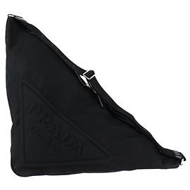 Prada Triangle Shoulder Bag Black