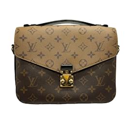 Louis Vuitton-Louis Vuitton Monogram Reverse Pochette Metis MM Handbag-Brown
