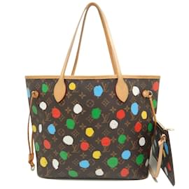 Louis Vuitton-Bolso tote Neverfull MM Monograma Louis Vuitton-Castaño,Monograma