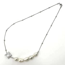 Fendi-Fendi Women's Necklace Pendant Faux Pearl-Other