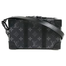 Louis Vuitton-Louis Vuitton Soft Trunk Wallet Shoulder Bag-Black,Monogram