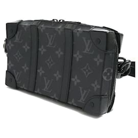 Louis Vuitton-Louis Vuitton Soft Trunk Wallet Shoulder Bag-Black,Monogram