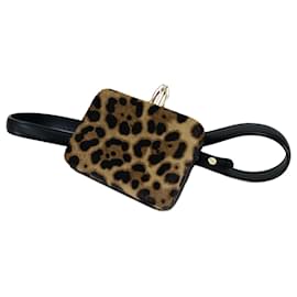 Christian Louboutin-Christian Louboutin Leopard Pattern Waist Pouch-Brown