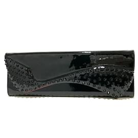 Christian Louboutin-Christian Louboutin Black Leather Clutch Bag-Black